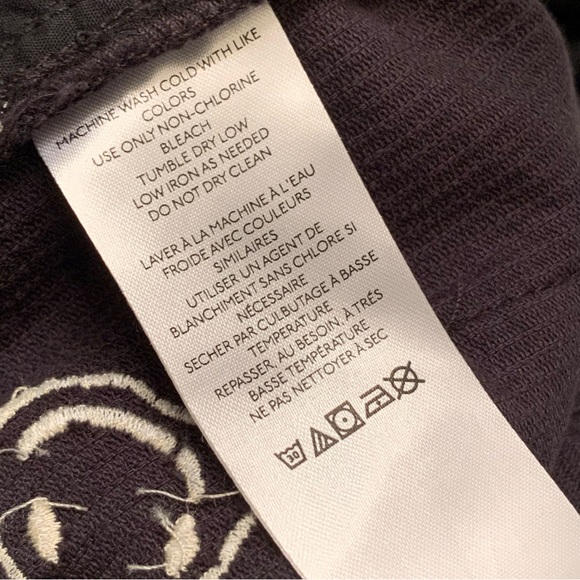 Urban Outfitters Men’s Corduroy Navy Blue Smiley Faces OKAY Embroidered Small - Picture 15 of 16